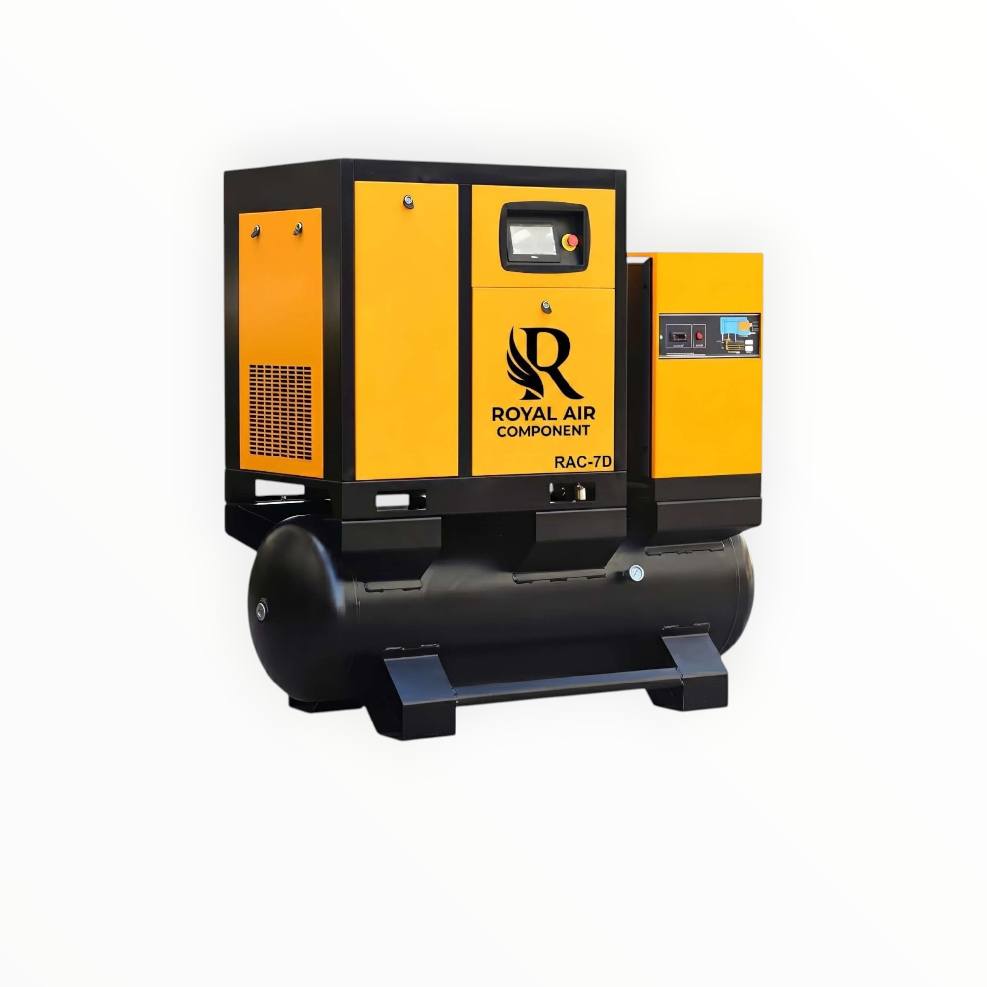 10 HP TANK MOUNTED SCREW AIR COMPRESSOR