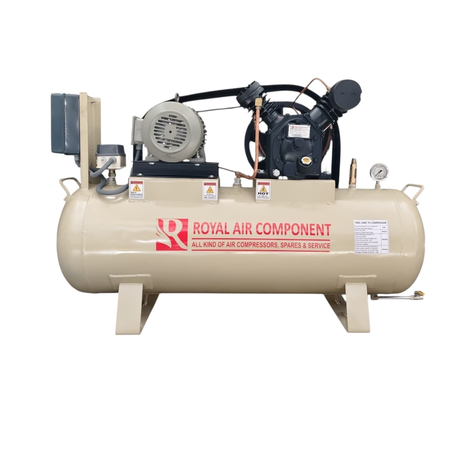 5 HP TWO STAGE RECIPROCATING AIR COMPRESSOR
